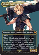 Cloud, Ex-SOLDIER (Borderless) (Surge Foil) (FIC-210) [Commander: FINAL FANTASY] Foil