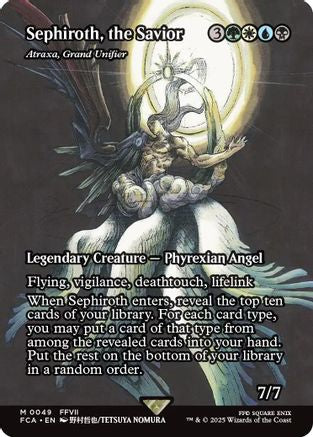 Sephiroth, the Savior - Atraxa, Grand Unifier (Showcase) (FCA-049) [FINAL FANTASY: Through the Ages]