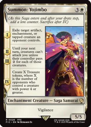 Summon: Yojimbo (FIC-028) [Commander: FINAL FANTASY]