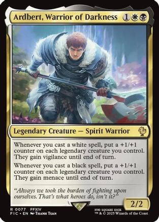 Ardbert, Warrior of Darkness (FIC-077) [Commander: FINAL FANTASY]