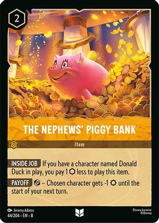 The Nephews' Piggy Bank (44/204) - Reign of Jafar Cold Foil