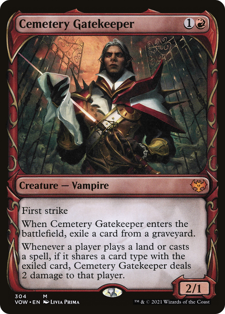 Cemetery Gatekeeper (Showcase) (VOW-304) [Innistrad: Crimson Vow]