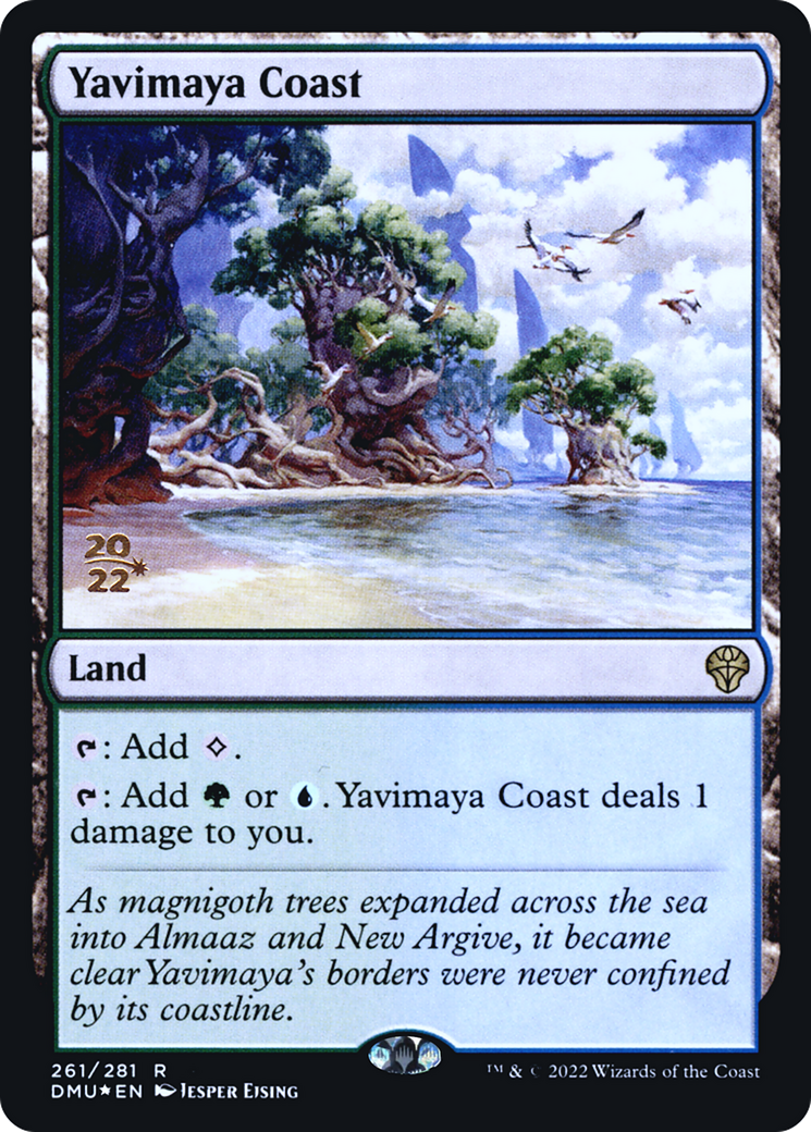Yavimaya Coast (PRE-261) [Dominaria United Promos] Foil