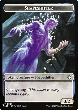 Shapeshifter // Cat Double-Sided Token (SLD-1 // 11) [Secret Lair Drop Series]