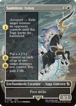 Summon: Ixion (Borderless) (FIC-195) [Commander: FINAL FANTASY] Foil