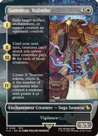 Summon: Yojimbo (Borderless) (FIC-196) [Commander: FINAL FANTASY] Foil