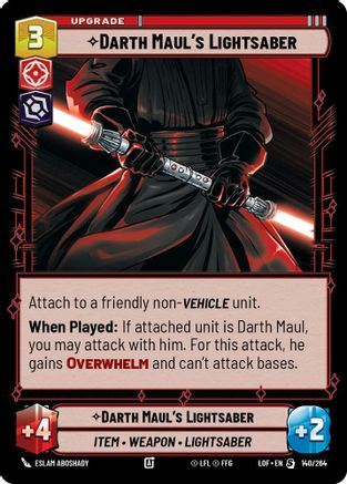 Darth Maul's Lightsaber (140/264) [Legends of the Force]