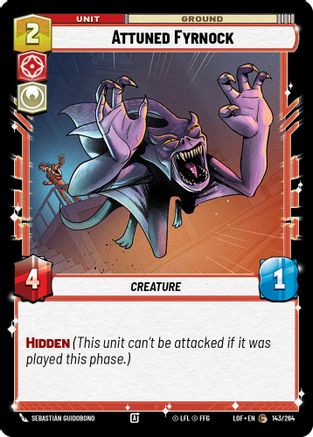 Attuned Fyrnock (143/264) [Legends of the Force]