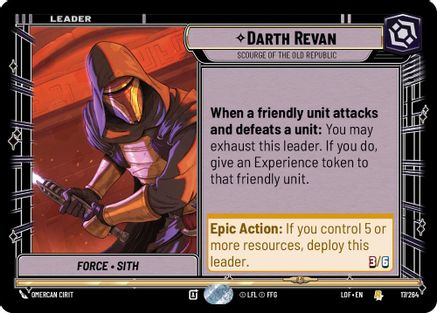 Darth Revan - Scourge of the Old Republic (017/264) [Legends of the Force]