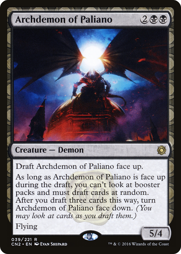 Archdemon of Paliano (CN2-039) [Conspiracy: Take the Crown]