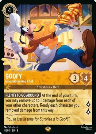 Goofy - Groundbreaking Chef (4/204) - Reign of Jafar Cold Foil