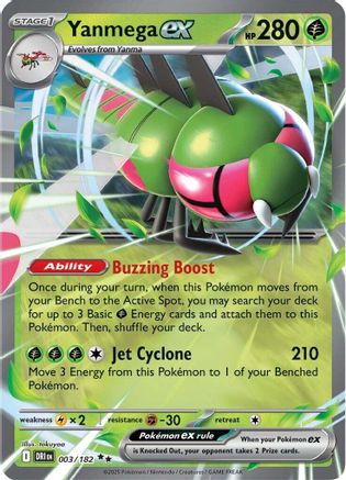 Yanmega ex - 003/182 3 - [SV10 Destined Rivals] Holofoil