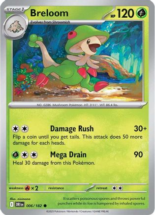 Breloom 6 - [SV10 Destined Rivals] Reverse Holofoil