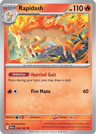 Rapidash - 030/182 30 - [SV10 Destined Rivals] Reverse Holofoil