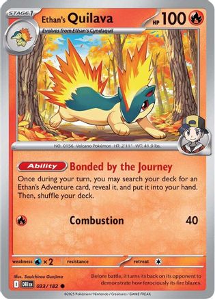 Ethan's Quilava 33 - [SV10 Destined Rivals] Reverse Holofoil