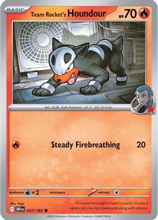 Team Rocket's Houndour 37 - [SV10 Destined Rivals]