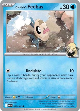 Cynthia's Feebas 52 - [SV10 Destined Rivals] Reverse Holofoil