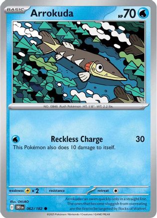 Arrokuda 62 - [SV10 Destined Rivals] Reverse Holofoil
