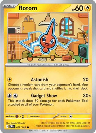 Rotom - 077/182 77 - [SV10 Destined Rivals] Reverse Holofoil