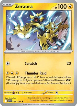 Zeraora 78 - [SV10 Destined Rivals] Reverse Holofoil