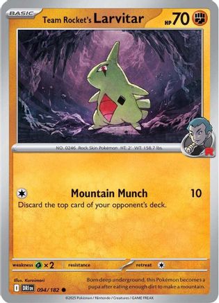 Team Rocket's Larvitar 94 - [SV10 Destined Rivals] Reverse Holofoil