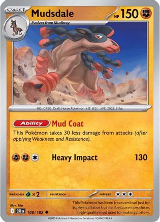 Mudsdale 108 - [SV10 Destined Rivals] Reverse Holofoil