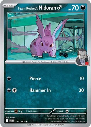 Team Rocket's Nidoran M 117 - [SV10 Destined Rivals]