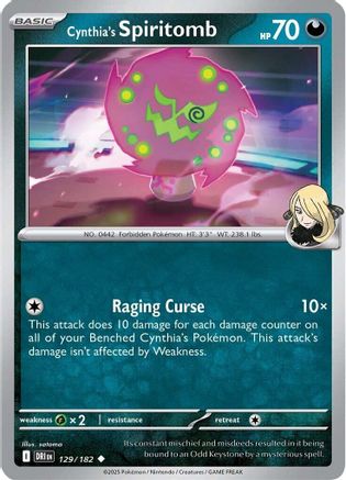 Cynthia's Spiritomb 129 - [SV10 Destined Rivals] Reverse Holofoil