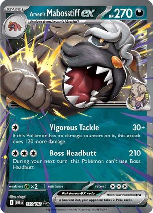 Arven's Mabosstiff ex - 139/182 139 - [SV10 Destined Rivals] Holofoil