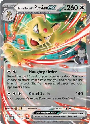 Team Rocket's Persian ex - 150/182 150 - [SV10 Destined Rivals] Holofoil