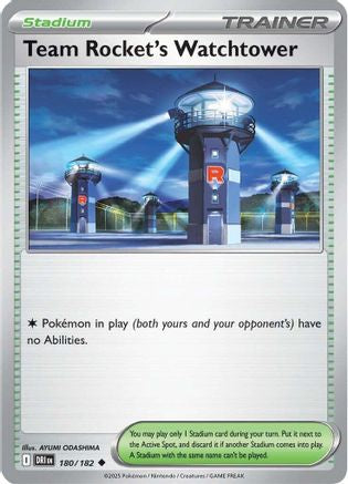 Team Rocket's Watchtower 180 - [SV10 Destined Rivals] Reverse Holofoil
