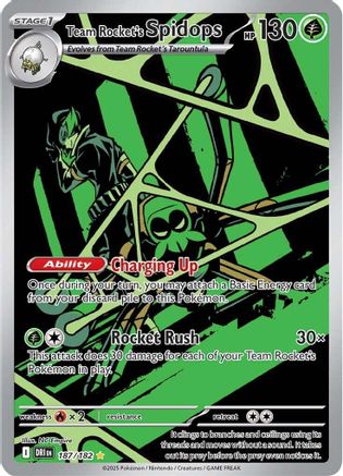 Team Rocket's Spidops - 187/182 187 - [SV10 Destined Rivals] Holofoil