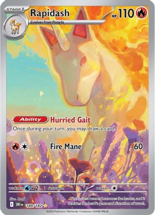 Rapidash - 189/182 189 - [SV10 Destined Rivals] Holofoil