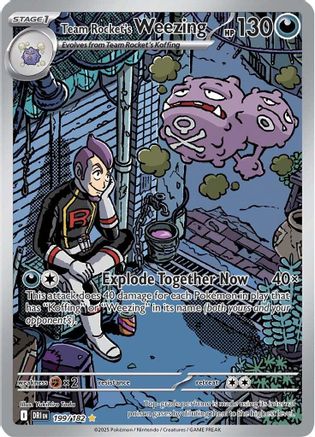 Team Rocket's Weezing - 199/182 199 - [SV10 Destined Rivals] Holofoil