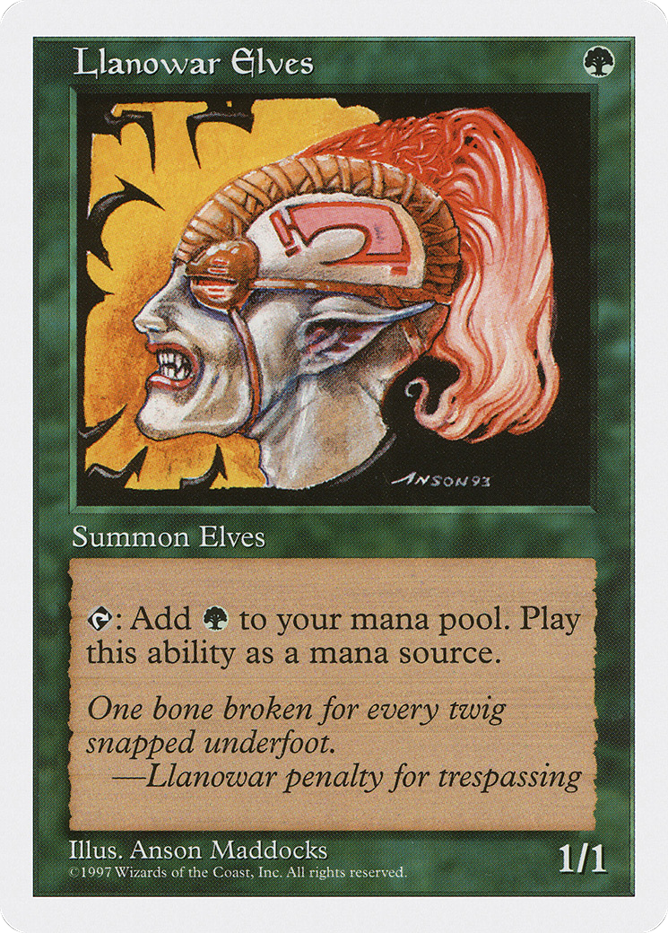 Llanowar Elves (5ED-313) [Fifth Edition]
