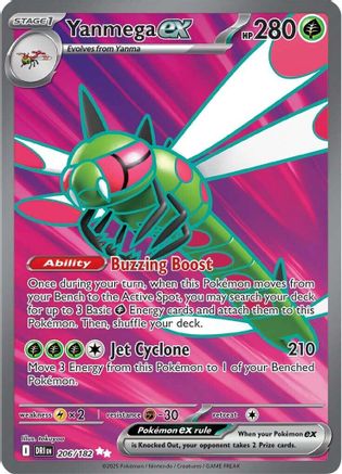 Yanmega ex - 206/182 206 - [SV10 Destined Rivals] Holofoil