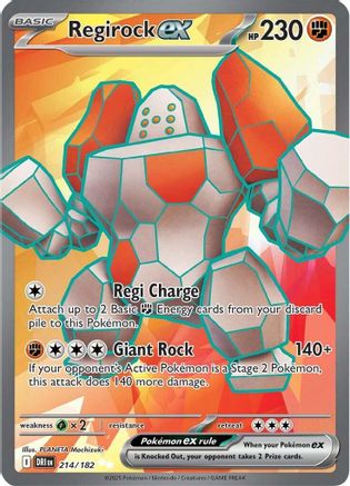 Regirock ex - 214/182 214 - [SV10 Destined Rivals] Holofoil