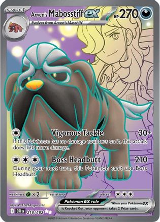Arven's Mabosstiff ex - 218/182 218 - [SV10 Destined Rivals] Holofoil