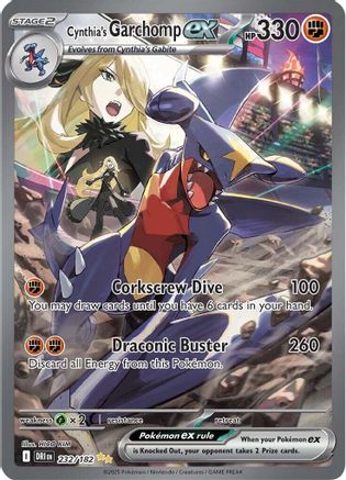 Cynthia's Garchomp ex - 232/182 232 - [SV10 Destined Rivals] Holofoil
