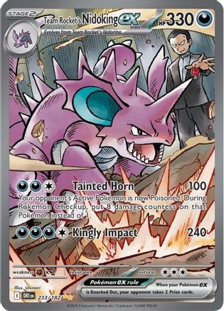 Team Rocket's Nidoking ex - 233/182 233 - [SV10 Destined Rivals] Holofoil