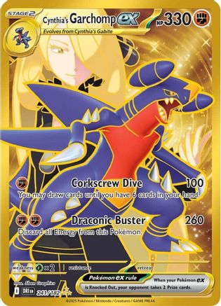 Cynthia's Garchomp ex - 241/182 241 - [SV10 Destined Rivals] Holofoil