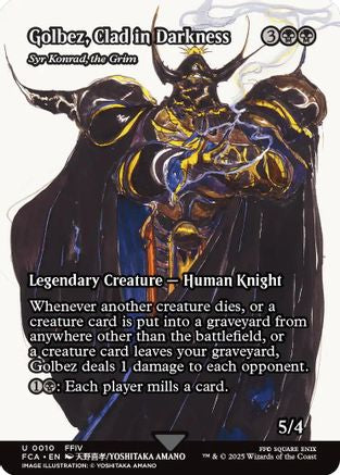 Golbez, Clad in Darkness - Syr Konrad, the Grim (Showcase) (FCA-010) [FINAL FANTASY: Through the Ages] Foil