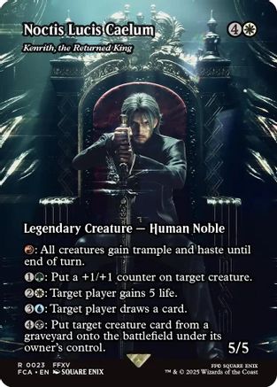Noctis Lucis Caelum - Kenrith, the Returned King (Showcase) (FCA-023) [FINAL FANTASY: Through the Ages] Foil