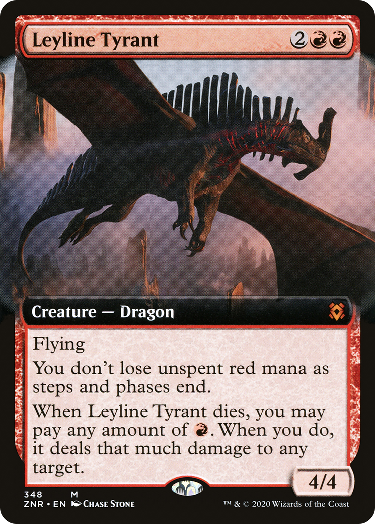 Leyline Tyrant (ZNR-348) [Zendikar Rising]: (Extended Art)