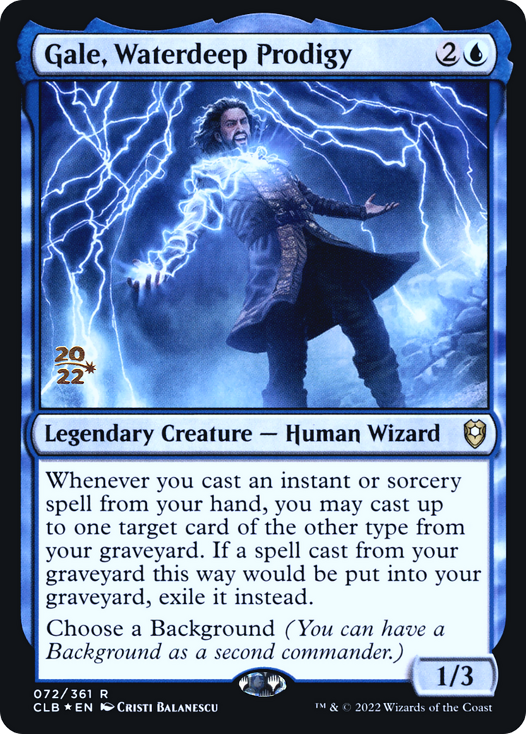 Gale, Waterdeep Prodigy (PRE-072) [Battle for Baldur's Gate Promos] Foil