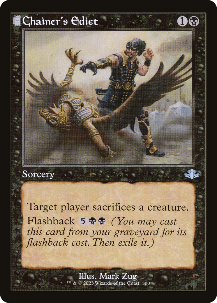 Chainer's Edict (DMR-300) [Dominaria Remastered]: (tombstone) Foil