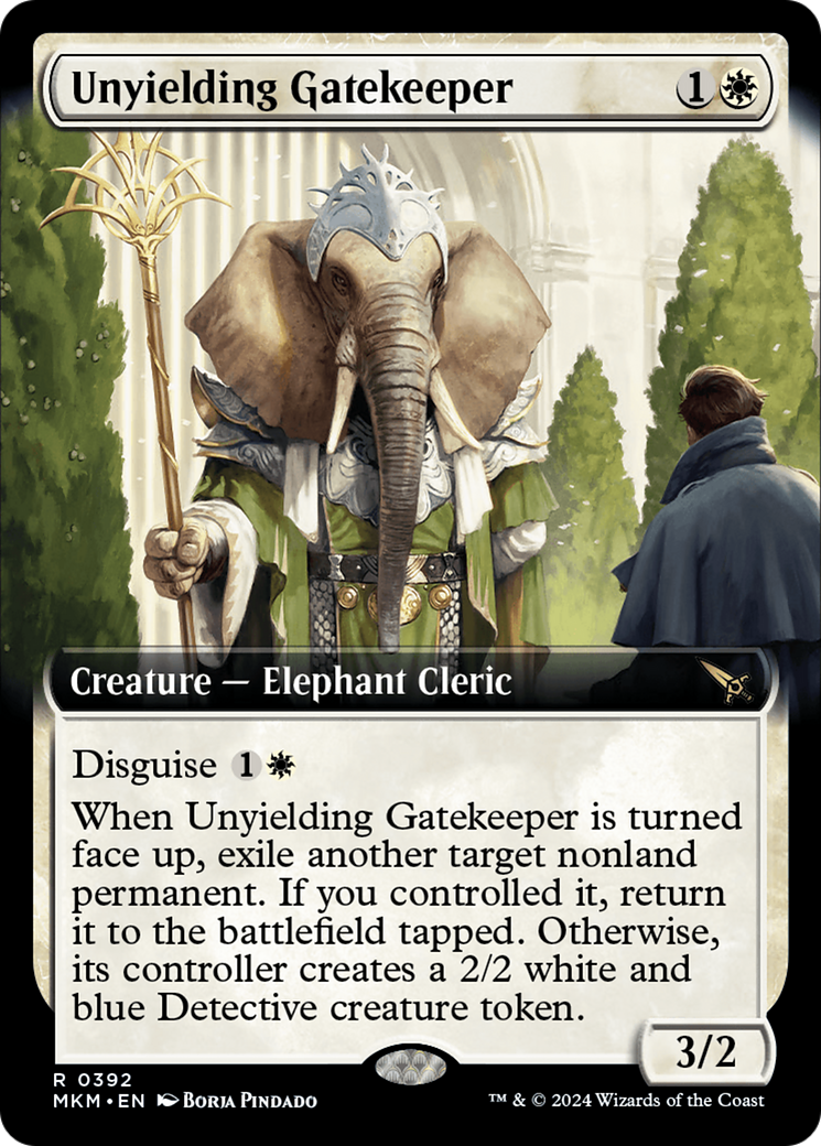 Unyielding Gatekeeper (MKM-392) [Murders at Karlov Manor]: (Extended Art)