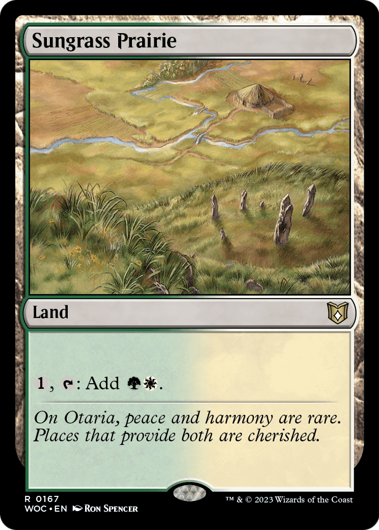 Sungrass Prairie (WOC-167) [Wilds of Eldraine Commander]