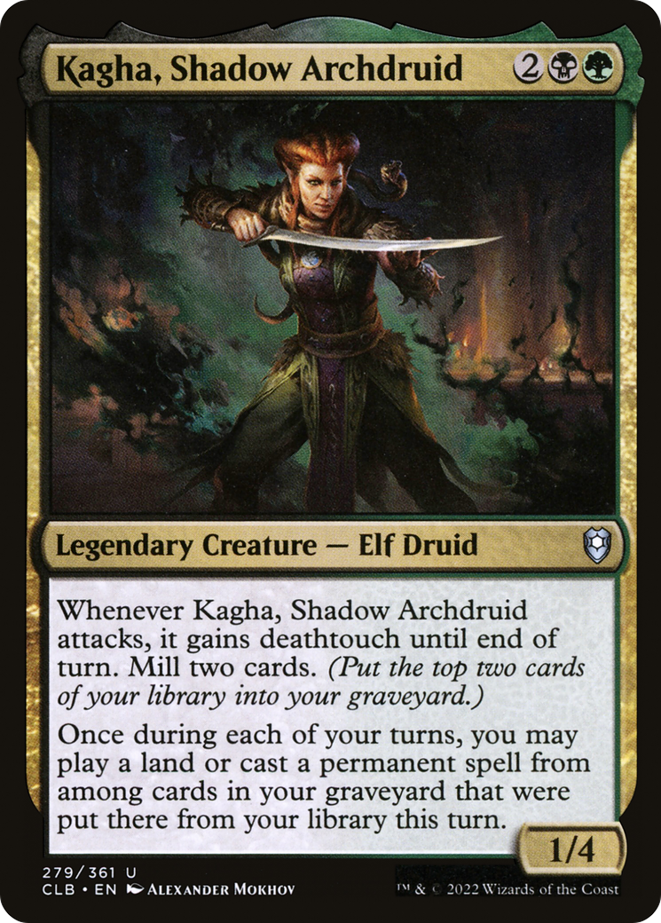 Kagha, Shadow Archdruid (CLB-279) [Commander Legends: Battle for Baldur's Gate]