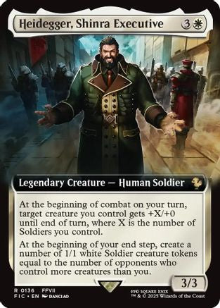 Heidegger, Shinra Executive (Extended Art) (FIC-136) [Commander: FINAL FANTASY]